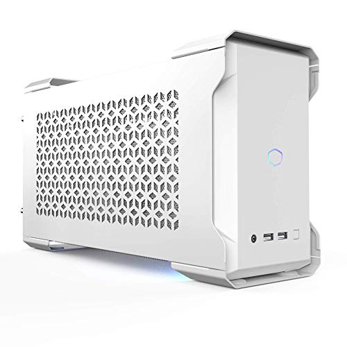 Cooler Master MasterCase NC100 White SFF Small Form Factor 7.9 Liter Case with V650 SFX Gold PSU, GPUs 2.5 Slots up to 320mm for Intel(r) NUC 9 Extreme Element
