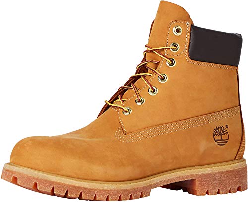 Timberland Men's 6 Inch Premium Boot, Wheat Nubuck, 12 M (US)