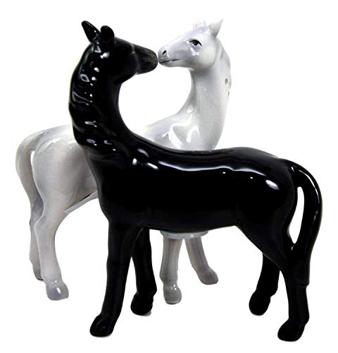 Horses Magnetized Salt and Pepper Shaker Set