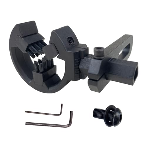 - QI HUO JU - Archery Arrow Rest Capture Brush Whisker Biscuit Arrow Rest for Compound Bow/Recurve Bow Hunting Shooting Targeting Right and Left Hand (Black)