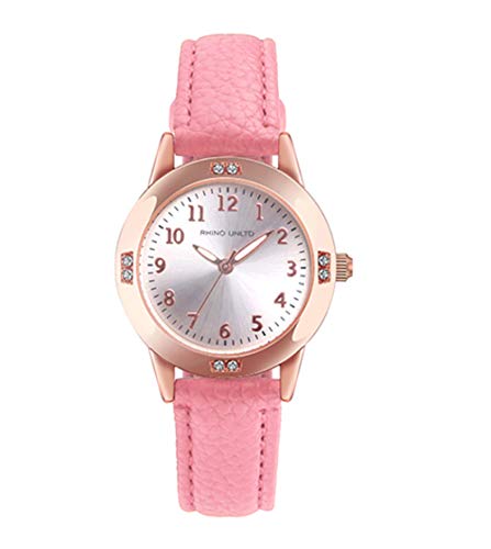 TUOTISI Girls Watches Ladies Watch for Gift Students Ages 11-15 Simple Japanese Movement Casual Leather Band Fashion Women