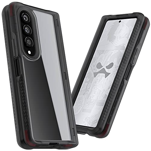 Ghostek COVERT Z Fold 4 Case - Hinge Protection, Shock Absorbing Corners, Raised Bumper for 2022 Samsung Galaxy ZFold4 5G (7.6 Inch) (Smoke)