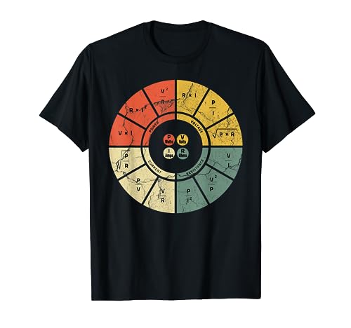 Vintage Ohms Law Diagram Electrical Electronics Engineer T-Shirt