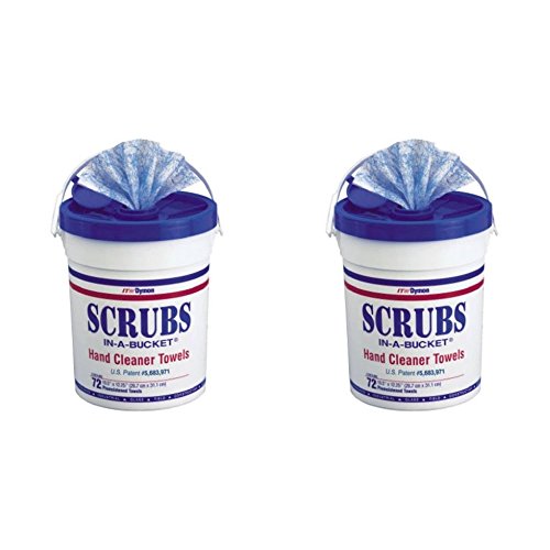 Dymon 42272 Scrubs In A Bucket Hand Cleaner Towels 72 Count (2 Pack)