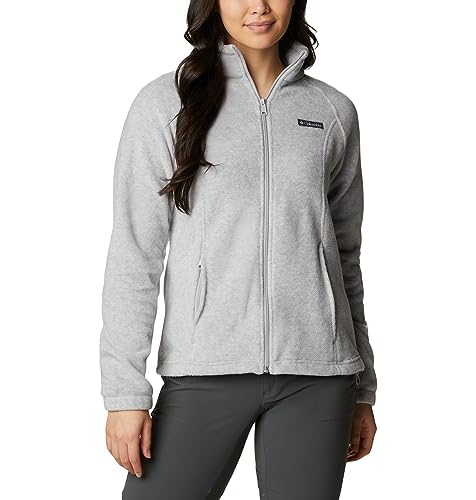 Columbia Women's Benton Springs Full Zip, Cirrus Grey Heather, X-Large