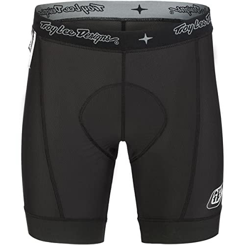 Troy Lee Designs Cycling Mountain Bike Trail Biking MTB Bicycle Shorts Liner for Mens, MTB PRO Short Liner (Solid Black, 34)