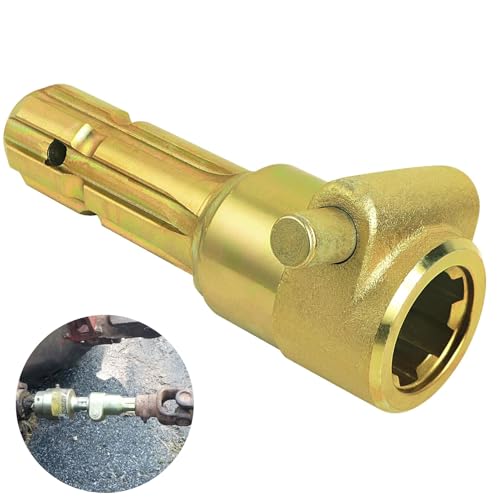Upgraded PTO Extender Adaptor for Tractor, 1-3/8' & 6 Spline Female, 1-3/8' & 6 Spline Male, 70 HP PTO Shaft Adapter PTO Link Quick Connect for Tractor, Snow Blower, Finish Mower 2-Year Warranty