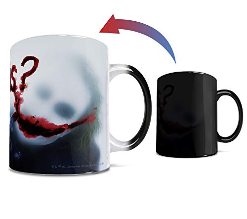 Morphing Mugs DC Comics - Batman: The Dark Knight - Joker - Why So Serious - One 11 oz Color Changing Heat Sensitive Ceramic Mug – Image Revealed When HOT Liquid Is Added!