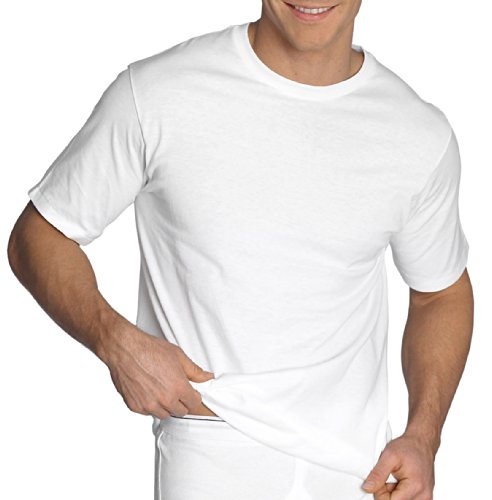 Jockey Men's Undershirt Classic Crew Neck - 3 Pack, White, L