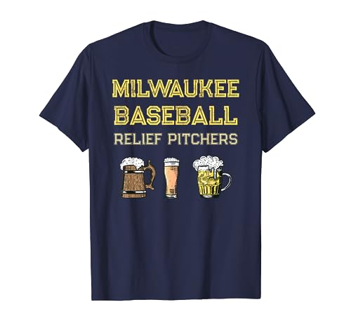 Classic Milwaukee Baseball & Beer Fan Retro Wisconsin T-Shirt