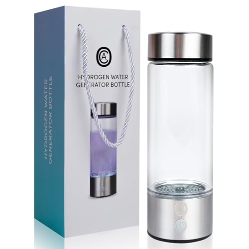 OCA7 Hydrogen Water Generator Bottle with SPE/PEM Technology - Premium Hydrogen Water Bottle, Superior to Brita Water Bottle and Zero Water Pitcher!