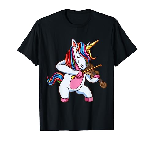 Violinist Unicorn Violin Viola Player Music Lover Gift Shirt T-Shirt