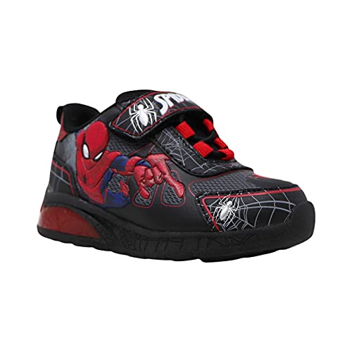 Favorite Characters Spiderman Lighted Athletic 0SPF387 (Toddler/Little Kid) Black 9 Toddler M