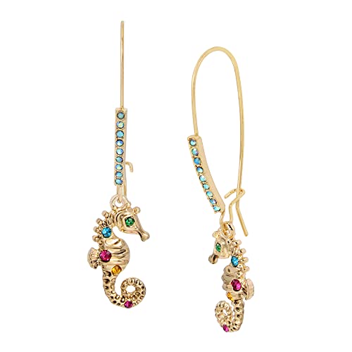Betsey Seahorse Dangle Earrings