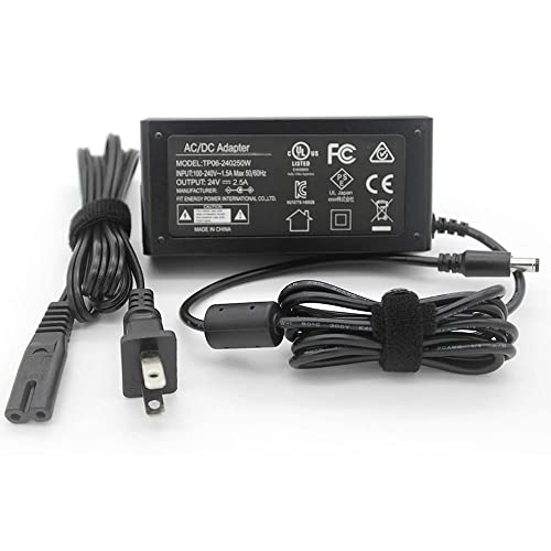 UORLEN UL-Listed 24V Power Cord for Vizio Soundbar VSB200 VSB205 VSB210 VSB211 VSB206 VSB207 VSB210WS VHT215 VHT510, Sound Bar DC Power Supply Adapter Charger Cable