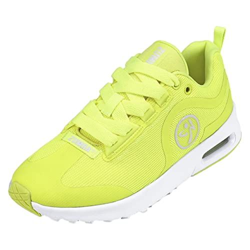 ZUMBA Women's Air Remix Sneakers, Low-Top Dance Sneakers, 10, Yellow
