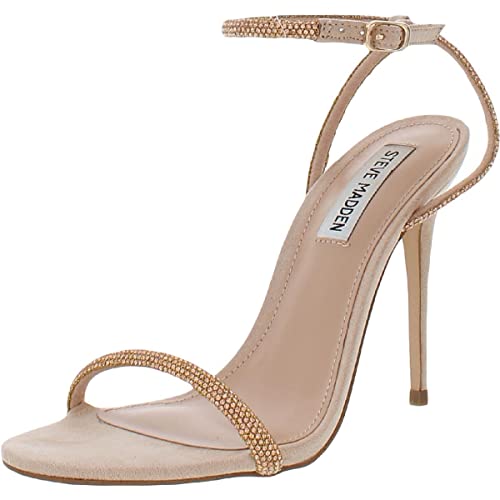 Steve Madden Women's Breslin Heeled Sandal, Blush, 7.5