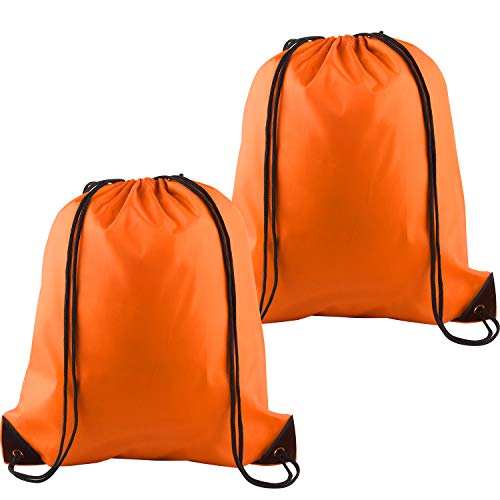 KUUQA 2Pcs Drawstring Backpack Bags Cinch Sack Bulk String Backpack Storage Bag
