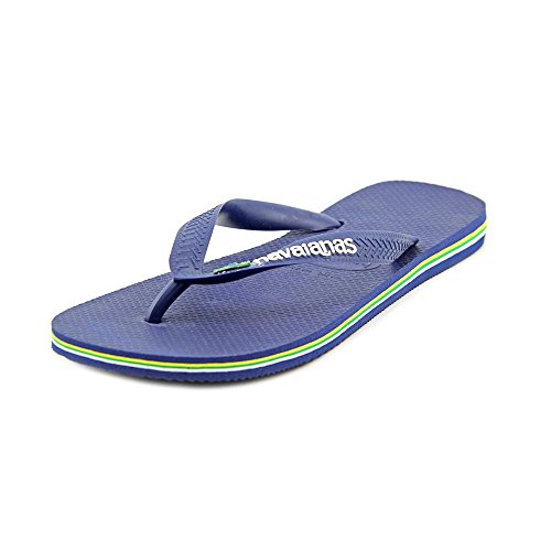 Havaianas Men's Slim Brazil Flip Flop - Men's Summer Sandals - Marine Blue, 7-8