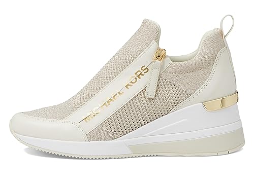 Michael Kors Willis Wedge Trainer Champagne 8.5 M