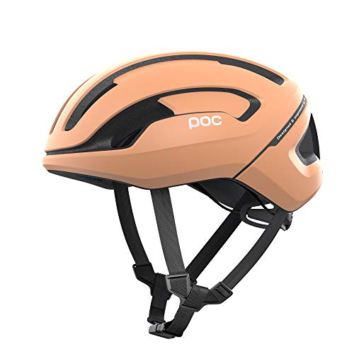 POC, Omne Air Spin Bike Helmet for Commuters and Road Cycling, Lightweight, Breathable and Adjustable, Large, Light Citrine Orange Matte