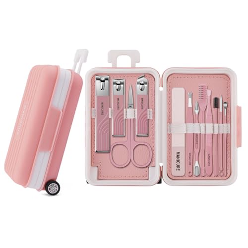 Funny Luggage Nail Clipper Set, Women Stocking Stuffers, Christmas Gifts for Young Girls, Girlfriends, Wife