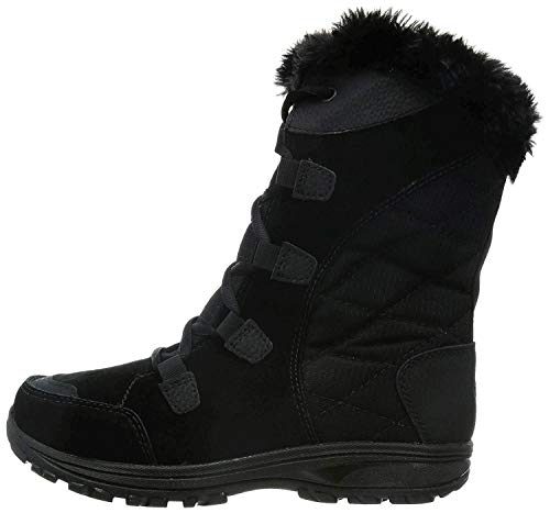 Columbia Women's Ice Maiden II Snow Boot, Black/Columbia Grey, 8 M US