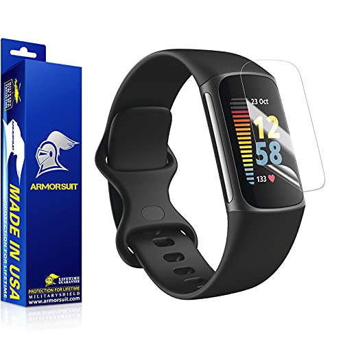 ArmorSuit 6 Pack for Fitbit Charge 5 (2021) Screen Protector MilitaryShield HD Clear Film - Made in USA