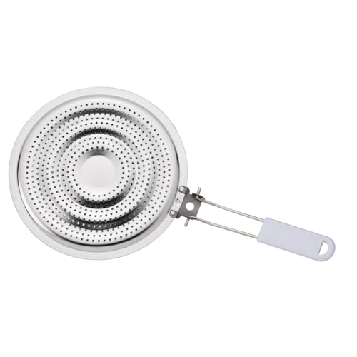 Heat Diffuser Reducer Flame Guard with Removable Handle, Stainless Steel