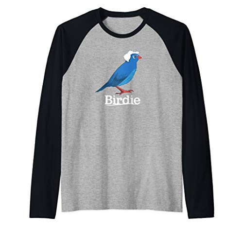 Bernie Sanders Bird Shirt| Cute Birdie Sanders For President Raglan Baseball Tee