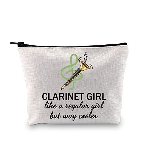 GJTIM Clarinetist Gift Clarinet Player gift Clarinet Lover Zipper Pouch Makeup Bag for Clarinet Teacher（Clarinet Bag）
