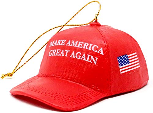 KSA Donald Trump 'Make America Great Again' Red Cap Ornament, Christmas