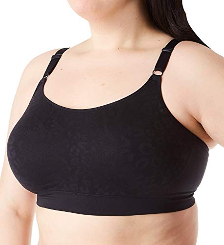 Olga Women's Easy Does It Wire-Free Contour Bra, Rich Black, XL
