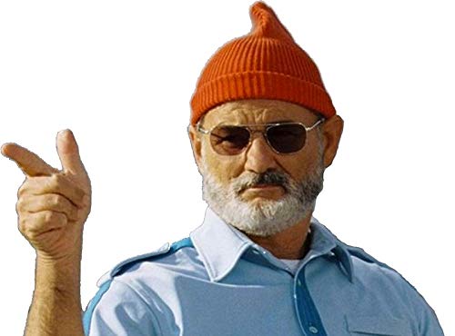 Bill Murray, Steve Zissou - Sticker Graphic - Auto, Wall, Laptop, Cell, Truck Sticker for Windows, Cars, Trucks