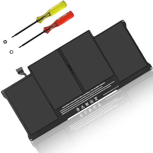 POANW A1466 Laptop Battery Replacement for MacBook Air 13 inch A1466 (Mid 2012 2013,Early 2014 2015,2017) A1369 (Late 2010,Mid 2011 Version), A1496 A1405 A1377 PC Battery 7200mAh