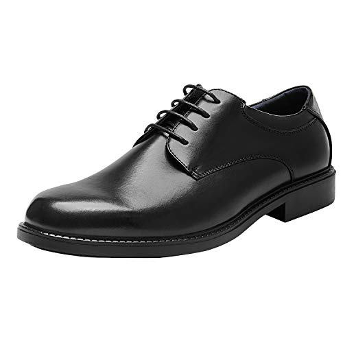 Bruno Marc Men's Downing-02 Black Leather Lined Dress Oxford Shoes Classic Lace Up Formal Size 12 M US