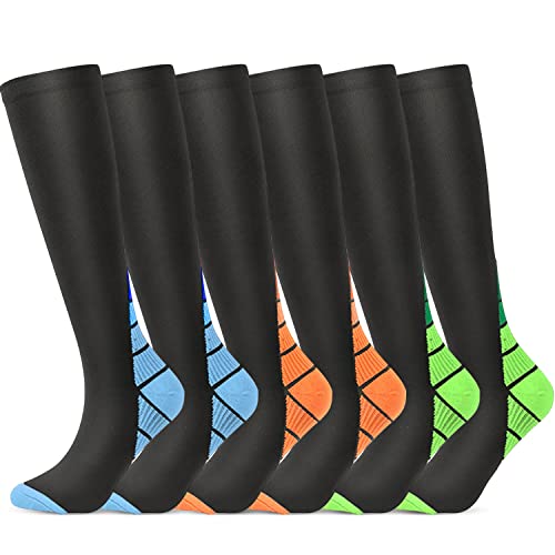 yoyomax Compression Socks for Men Women Circulation, Relief Calves Foot Pain for Athletic Pregnancy Travel Nursing A240
