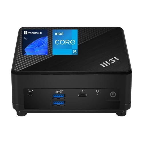 MSI Cubi 5 Professional Mini PC, 12th Gen Intel i5-1235U Processor (Beats Ryzen 7 5700U), 16GB RAM, 512GB SSD, Wi-Fi 6, Windows 11 Pro, Support 4K@60Hz Display, Seamless Multitasking at Work/Gaming