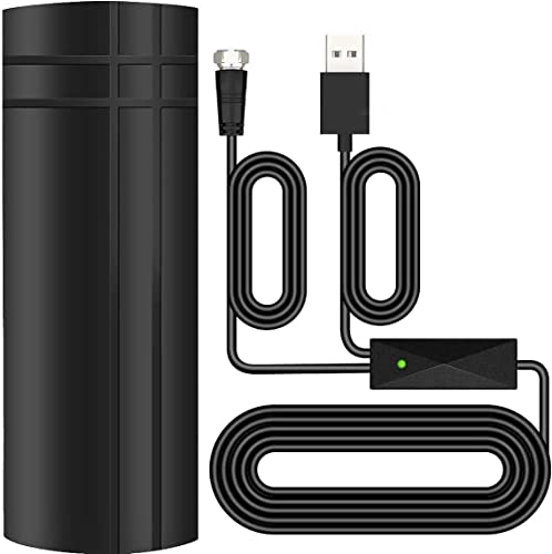 2023 Newest TV Antenna, Digital Antenna, 600+ Miles Range Amplified Digital HD Antenna Indoor Outdoor for Smart TV and All Older TV - 36ft HD Cable - Support 4K 8K 1080p (Black)