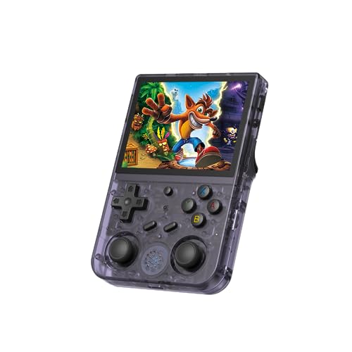 RG353V Retro Handheld Game Console - Dual OS Android 11 and Linux - 64Gb TF Card Pre-Installed with 4452 Games - Handheld Emulator 3.5 IPS Screen 3200 Mah Battery. Plug & Play Video Games