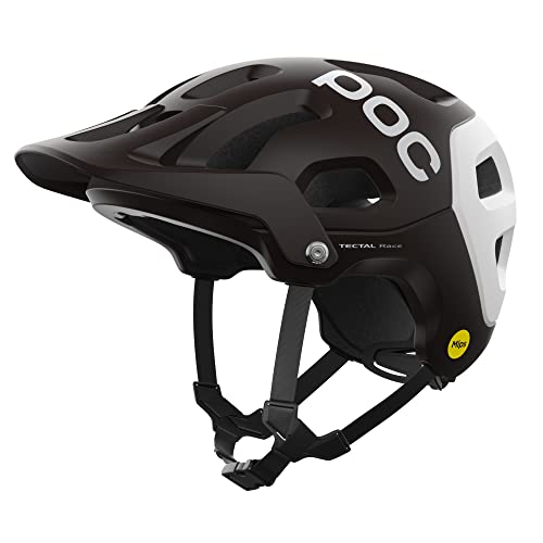 POC Tectal Race MIPS Cycling Helmet Uranium Black/Hydrogen White Matt LRG