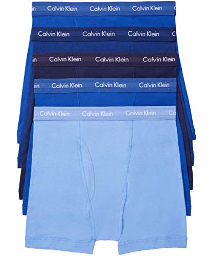 Calvin Klein Men's Cotton Classics 5-Pack Boxer Brief, Large