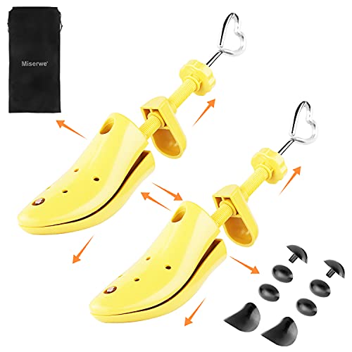 MISERWE Shoe Instep and Length Stretcher Carrying Bag Professional 2-Way Adjustable Shoe Stretcher for Men and Women(S)