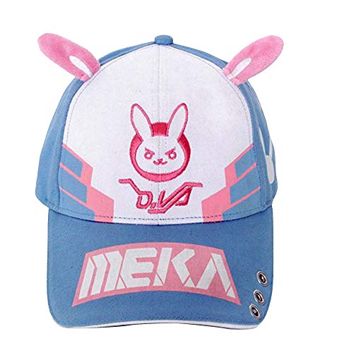 TOKYO-T DVA Cosplay Hats Baseball Cap D.va Mens/Womens Rabbit Ears Hat Costume