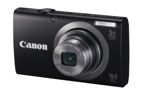 Canon PowerShot A2300 is 16.0 MP Digital Camera with 5X Digital Image Stabilized Zoom 28mm Wide-Angle Lens with 720p HD Video Recording (Black)