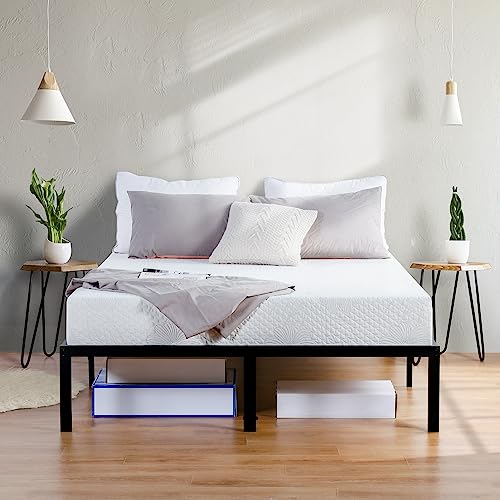 Olee Sleep Full Mattress, 9 Inch Gel Memory Foam Mattress, Gel Infused for Comfort and Pressure Relief, CertiPUR-US Certified, Bed-in-a-Box, Medium Firm, Full Size