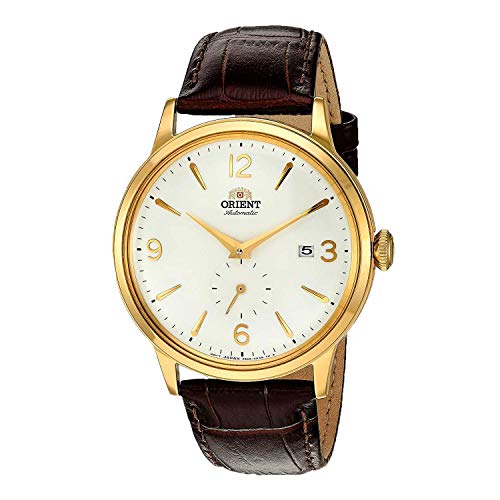 ORIENT Watches for Men 'Bambino Small Seconds' Contemporary Classic Dress Watch for Men, Japanese Automatic Stainless Steel Mens Watch with Leather Watch Band