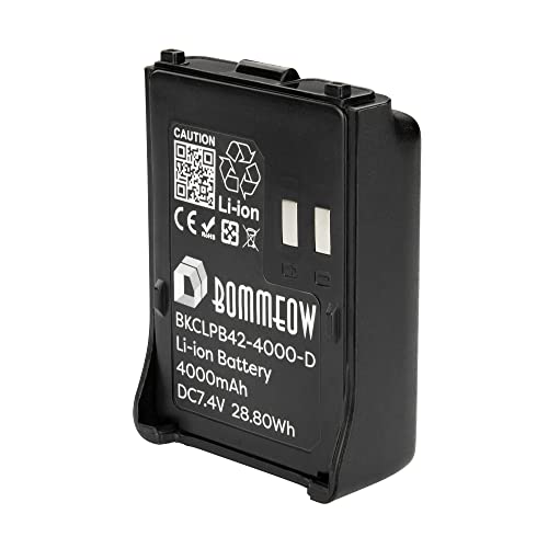 Bommeow BKCLPB42-4000-D 7.4V 4000mAh Li-ion Replacement Battery for Kenwood TH-F6A TH-F7E as PB-42L