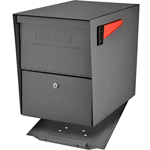 Mail Boss 7205 Package Master Curbside Locking Security Mailbox | Granite 21.5 x 12 x 16.5 inches