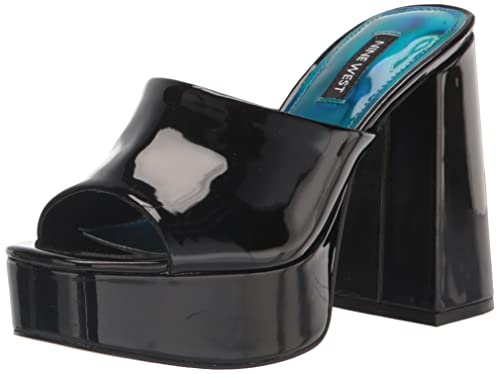 Nine West Women's JILIE Heeled Sandal, Black 001, 9